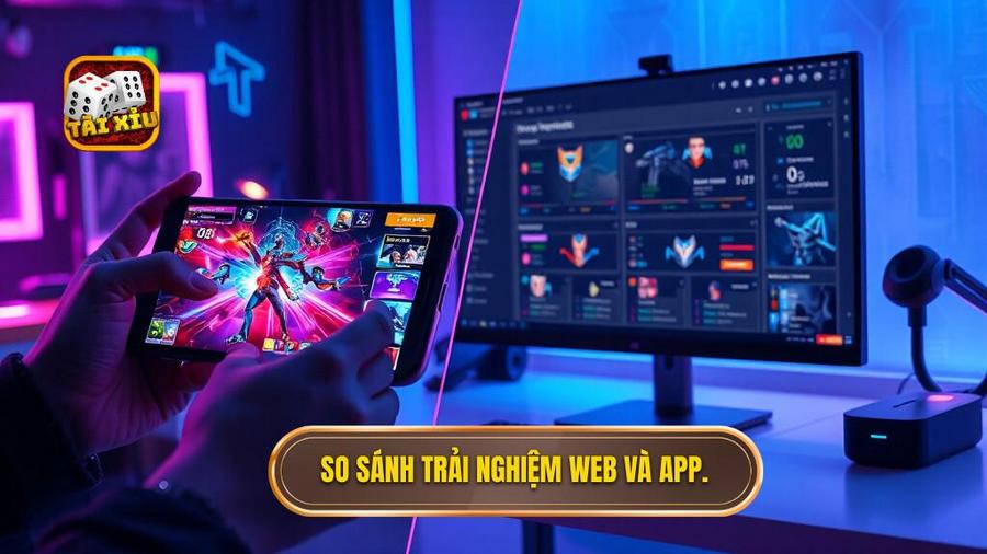 So sánh trải nghiệm Web và App.