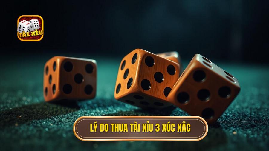 Lý do thua tài xỉu 3 xúc xắc